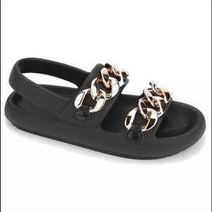 KENNETH COLE Mellow Sling Chain Sandals 7 used
